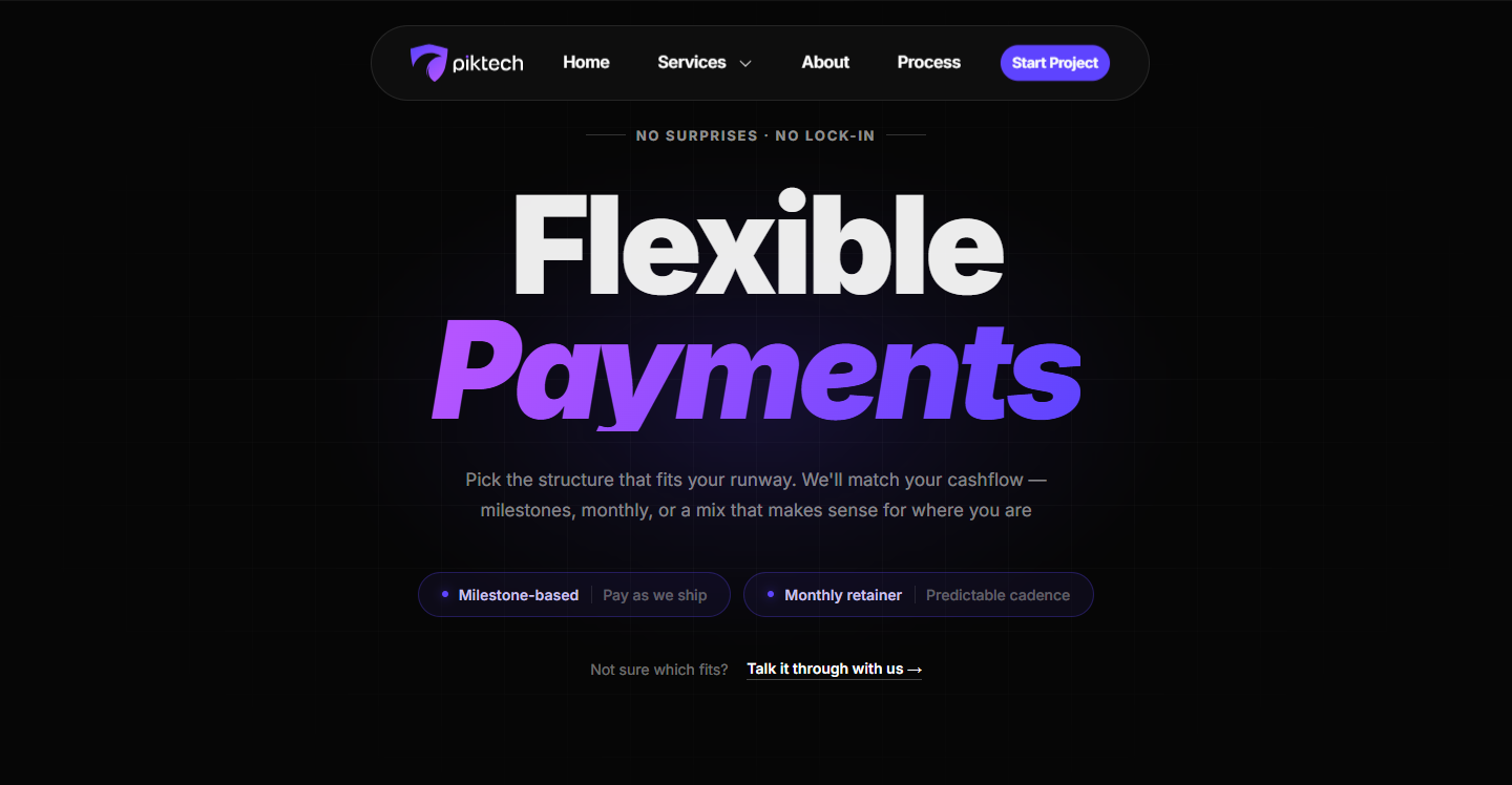 Flexible payments