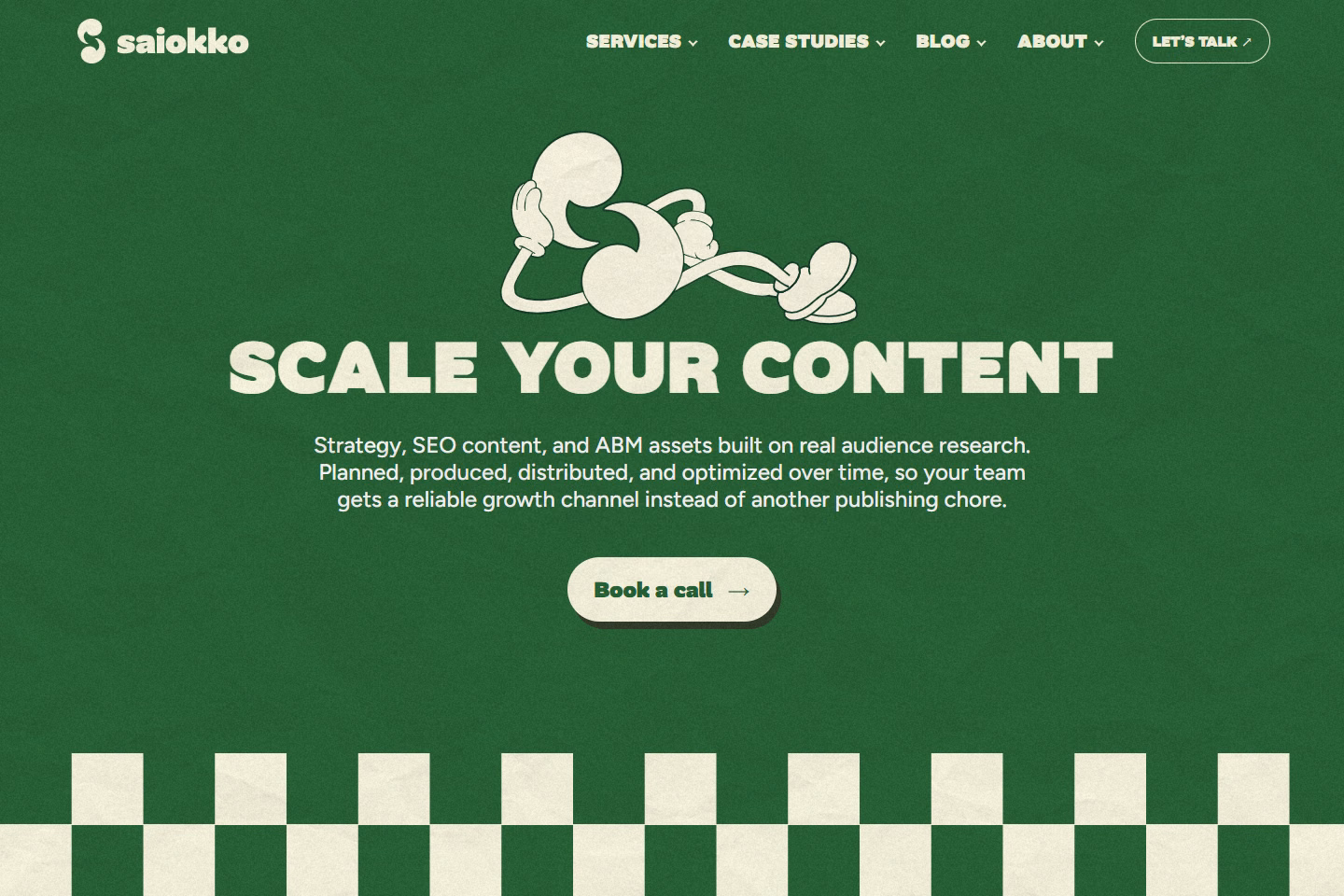 Desktop capture of the Saiokko website
